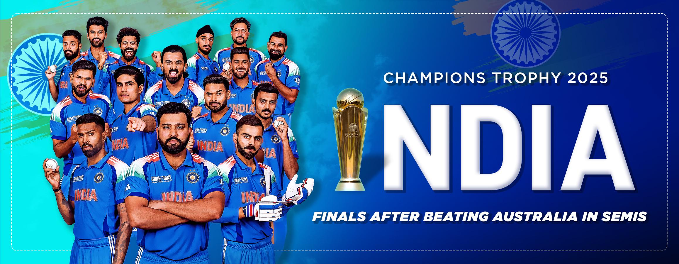 Champions Trophy 2025: India in Finals After Beating Australia in Semi-Finals