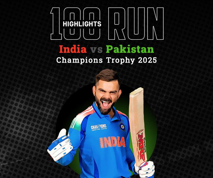 Virat Kohli's Unbeaten Century in India vs Pakistan Champions Trophy 2025 Highlights